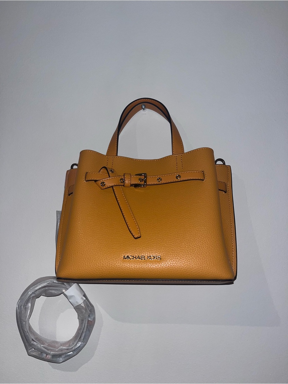 Michael Kors Orange Leather Top-Handle Satchel